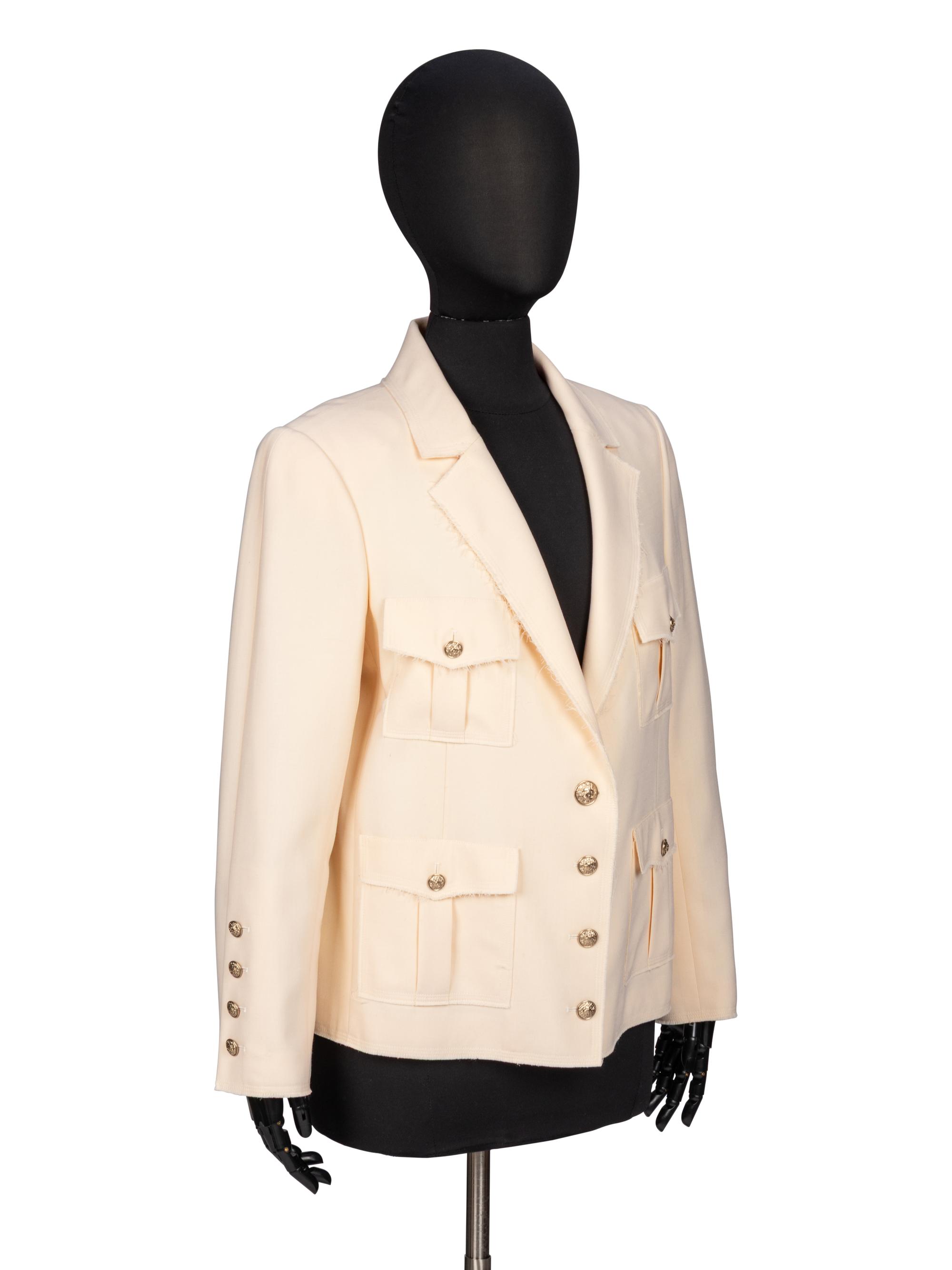 Chanel, Cream Wool Jacket