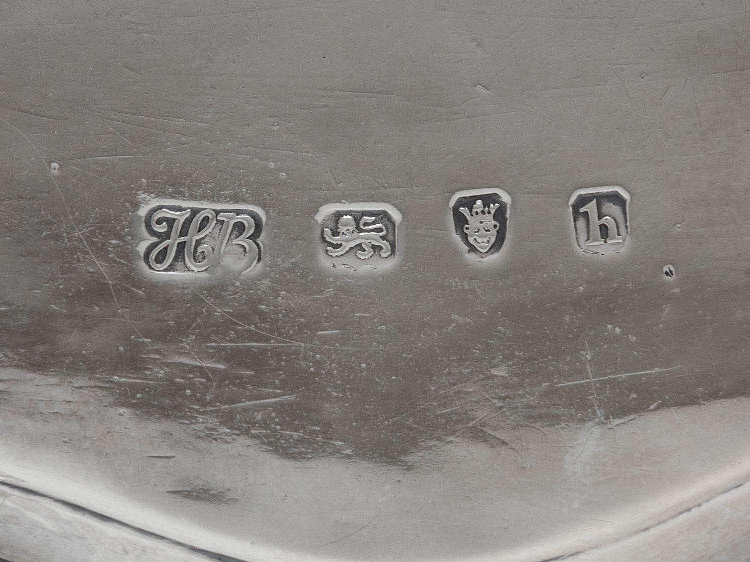 A Hester Bateman George III Silver Teapot on Stand and Pap Boat