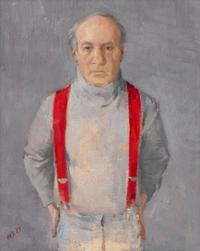 The Red Suspenders [Self Portrait] , 1983
