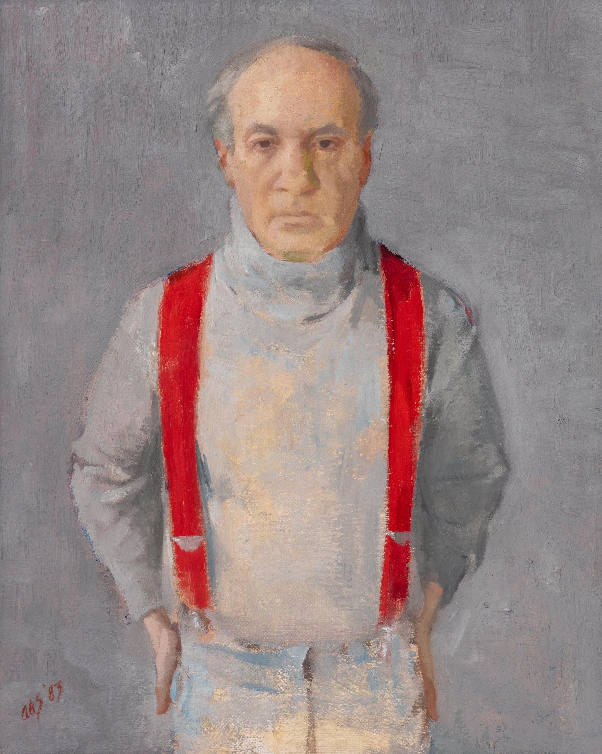 The Red Suspenders [Self Portrait] , 1983