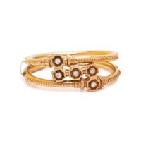 YELLOW GOLD AND DIAMOND BANGLE BRACELET