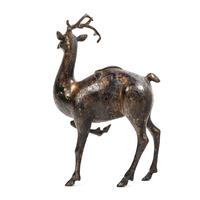A Chinese Bronze Figure of a Deer