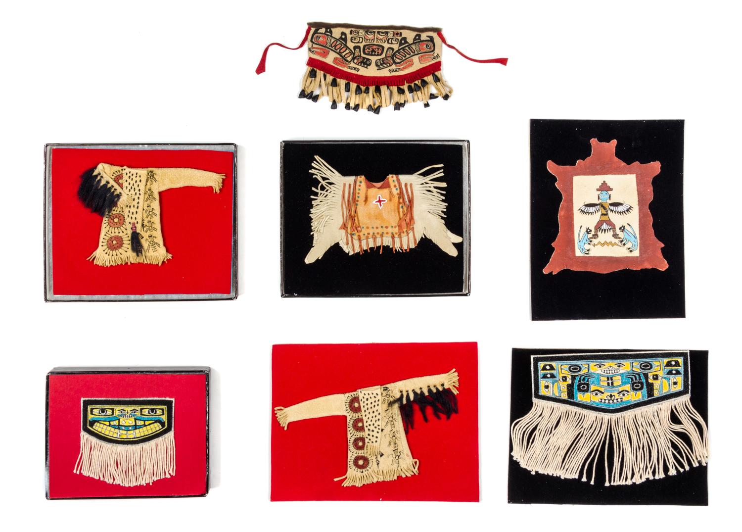 Seven Native American Style Garments Width of widest 5 1/8 inches. — Brian "Rainbow Hand" and Kathy Tepper