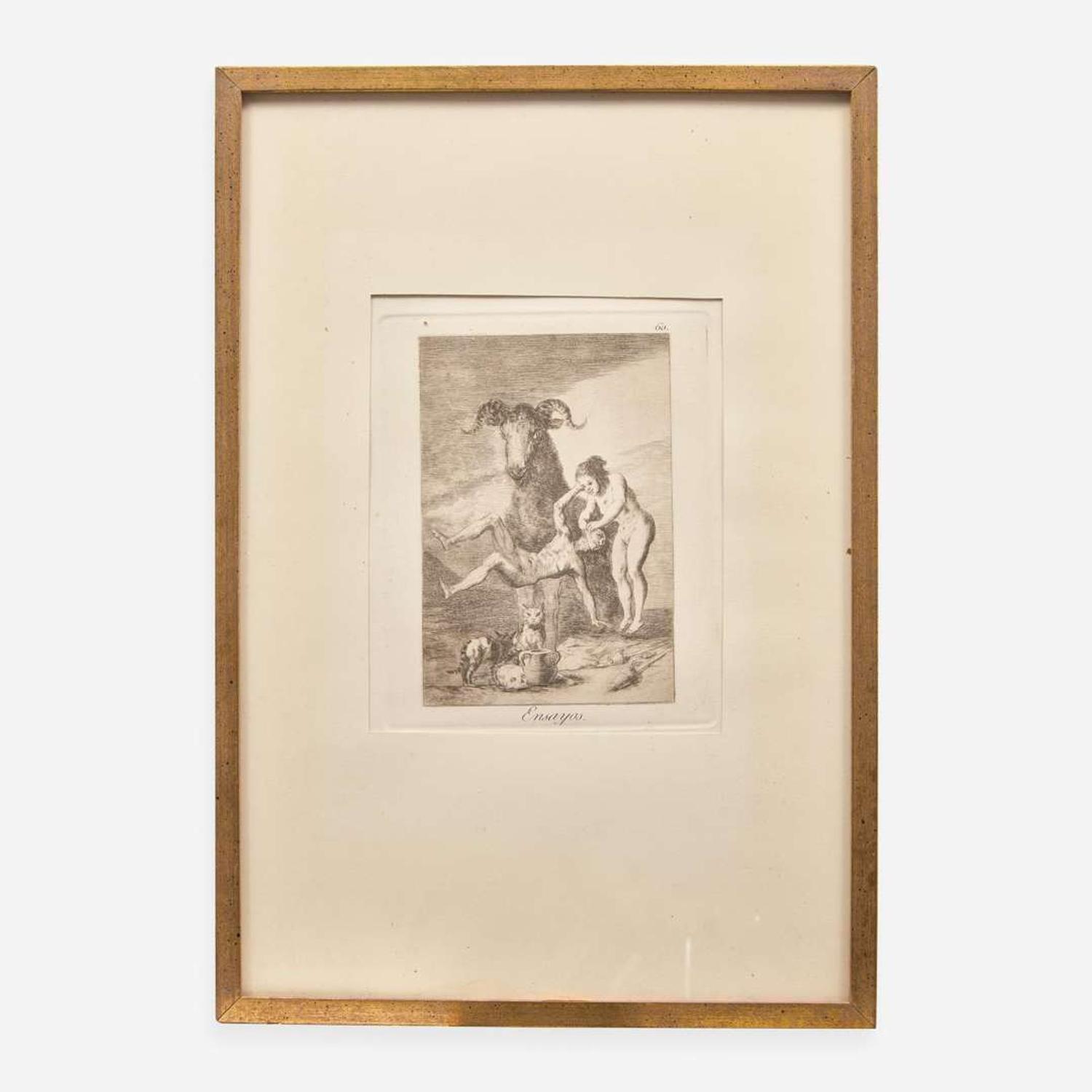 Francisco Goya (Spanish, 1746–1828) Que se la Llevaron (Plate 8 from 'Los Caprichos'); together with 5 other works