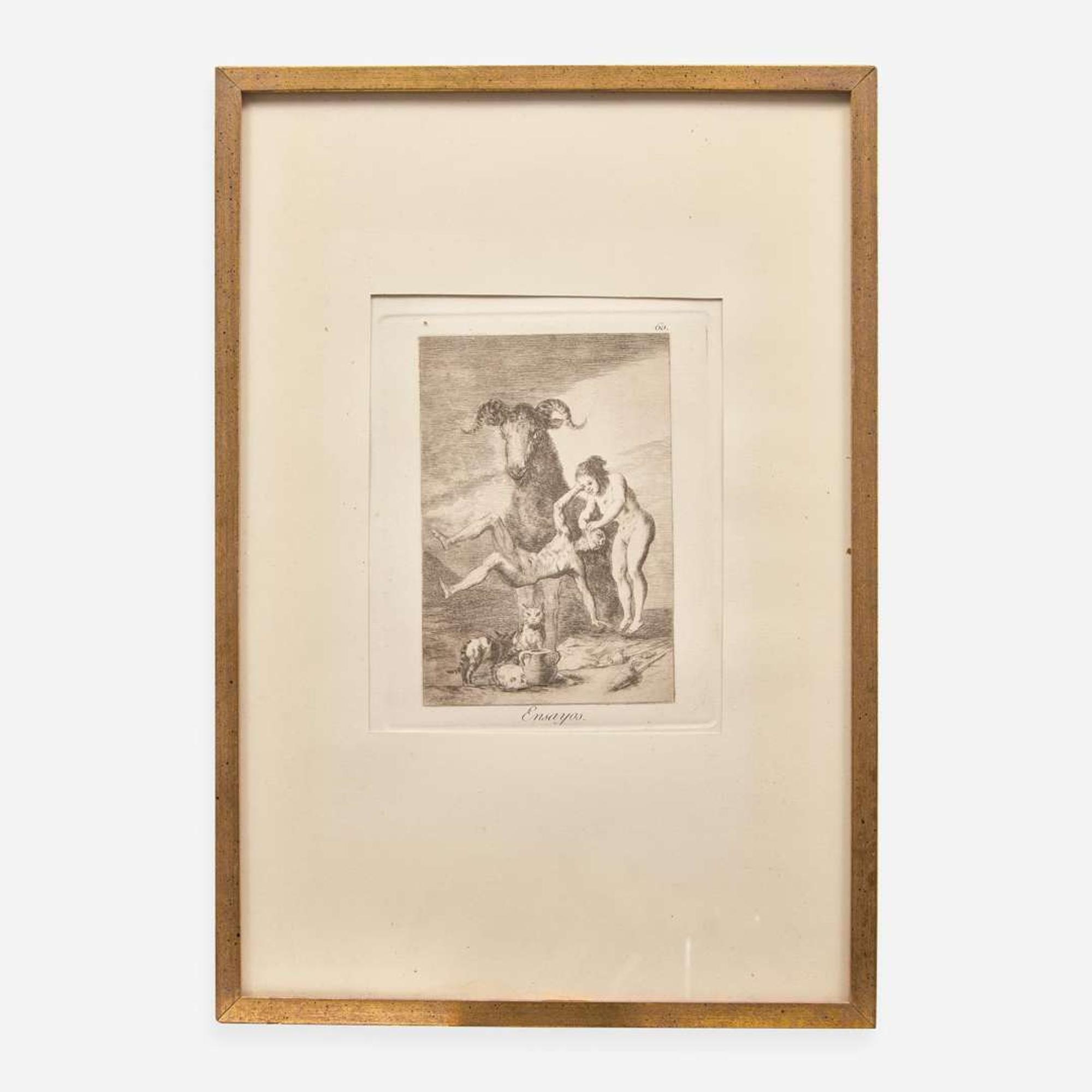 Francisco Goya (Spanish, 1746–1828) Que se la Llevaron (Plate 8 from 'Los Caprichos'); together with 5 other works