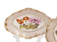 Six Spode Felspar Painted Porcelain Dishes