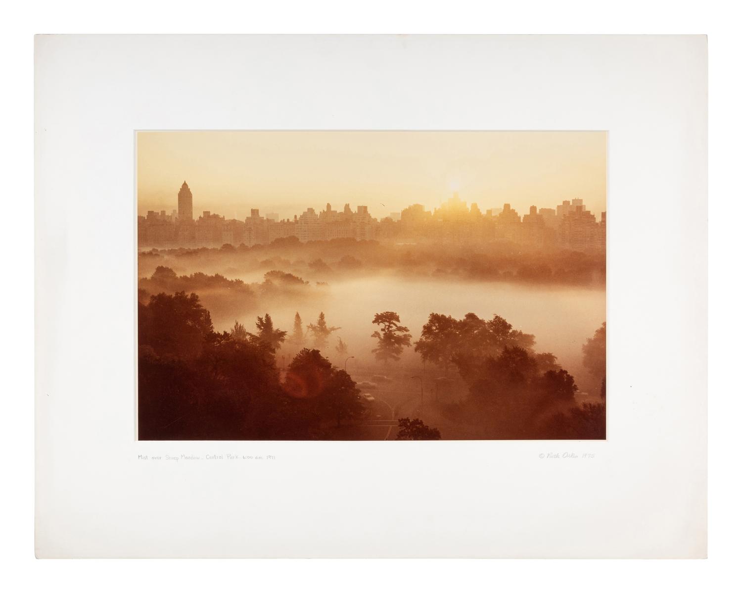 Ruth Orkin (1921-1985) Mist over Sheep Meadow, Central Park, NYC, 1971
