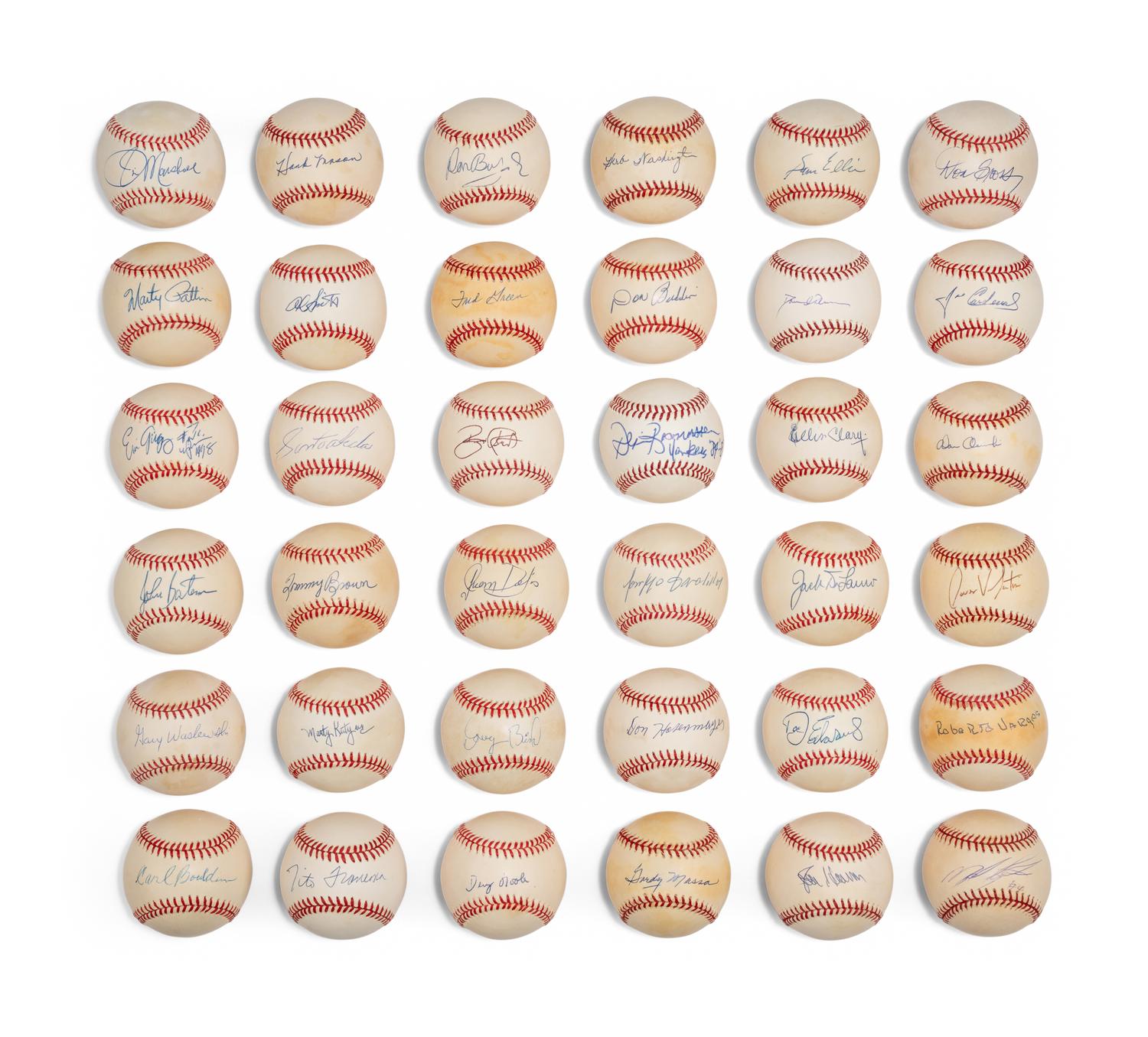 Bases Loaded Signed Autograph Baseball Group No. 29