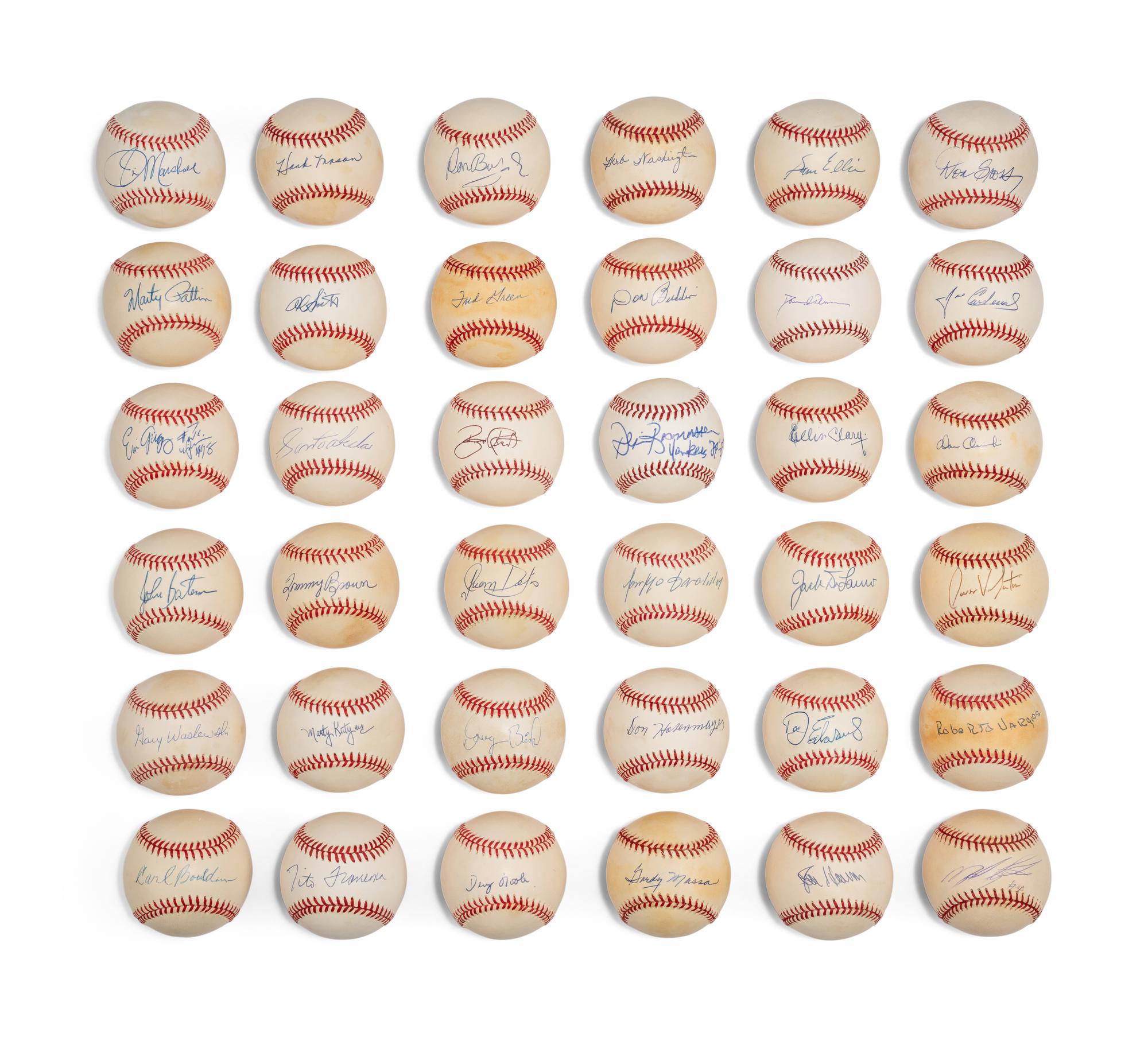 Bases Loaded Signed Autograph Baseball Group No. 29