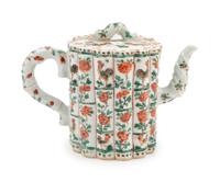 A Chinese Famille Verte Porcelain Teapot