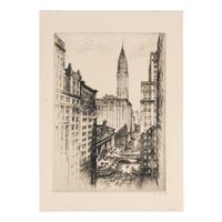 Six Cityscape Etchings