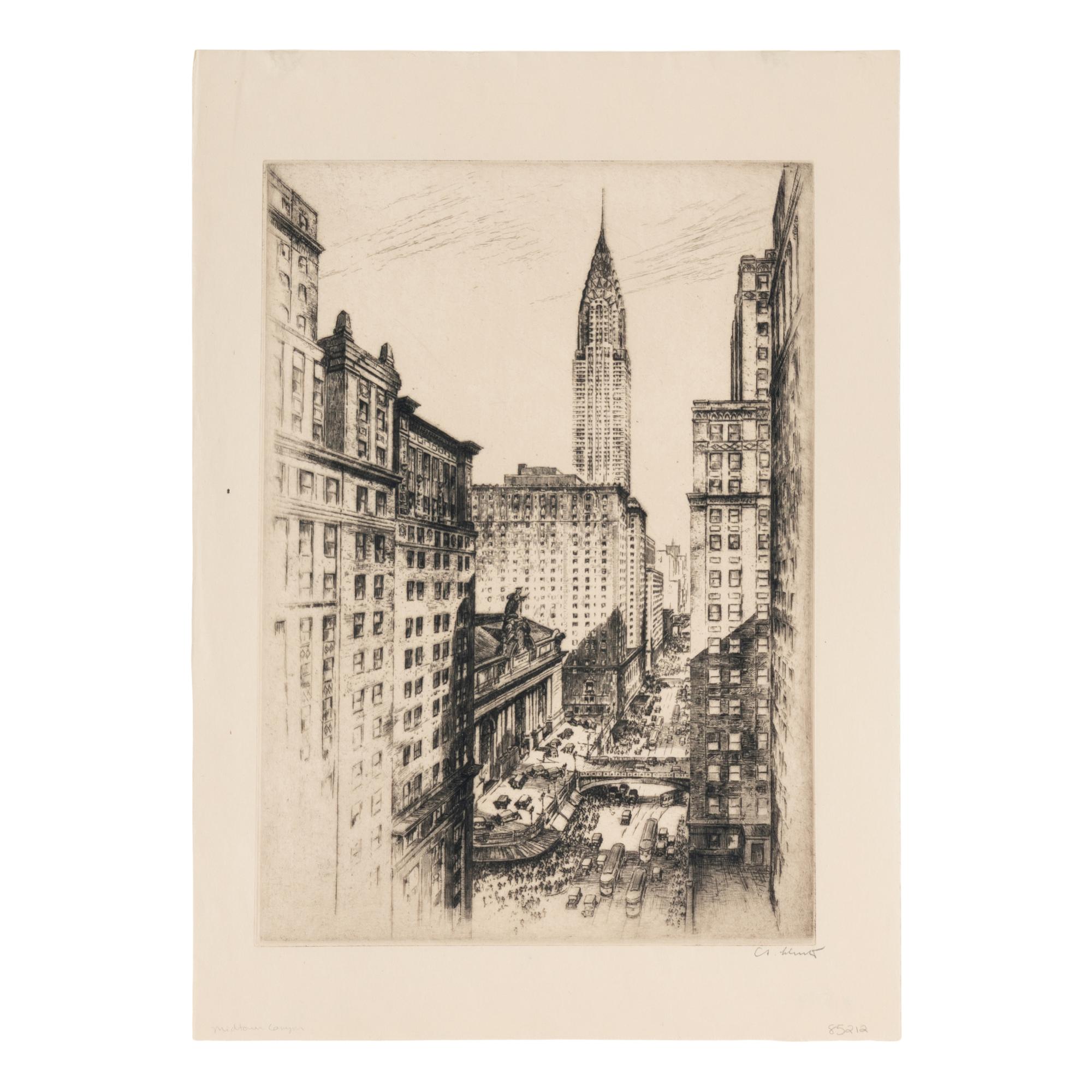 Six Cityscape Etchings