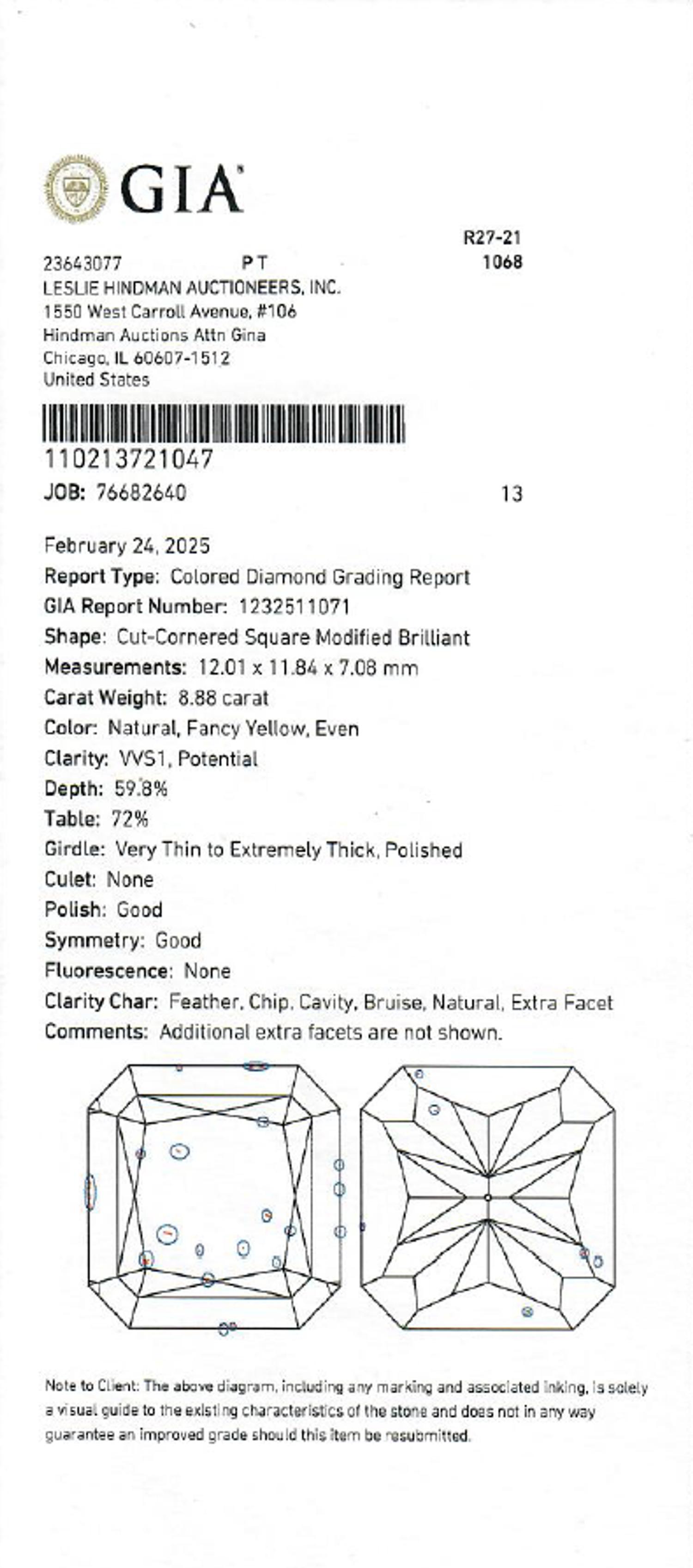 FANCY YELLOW DIAMOND RING