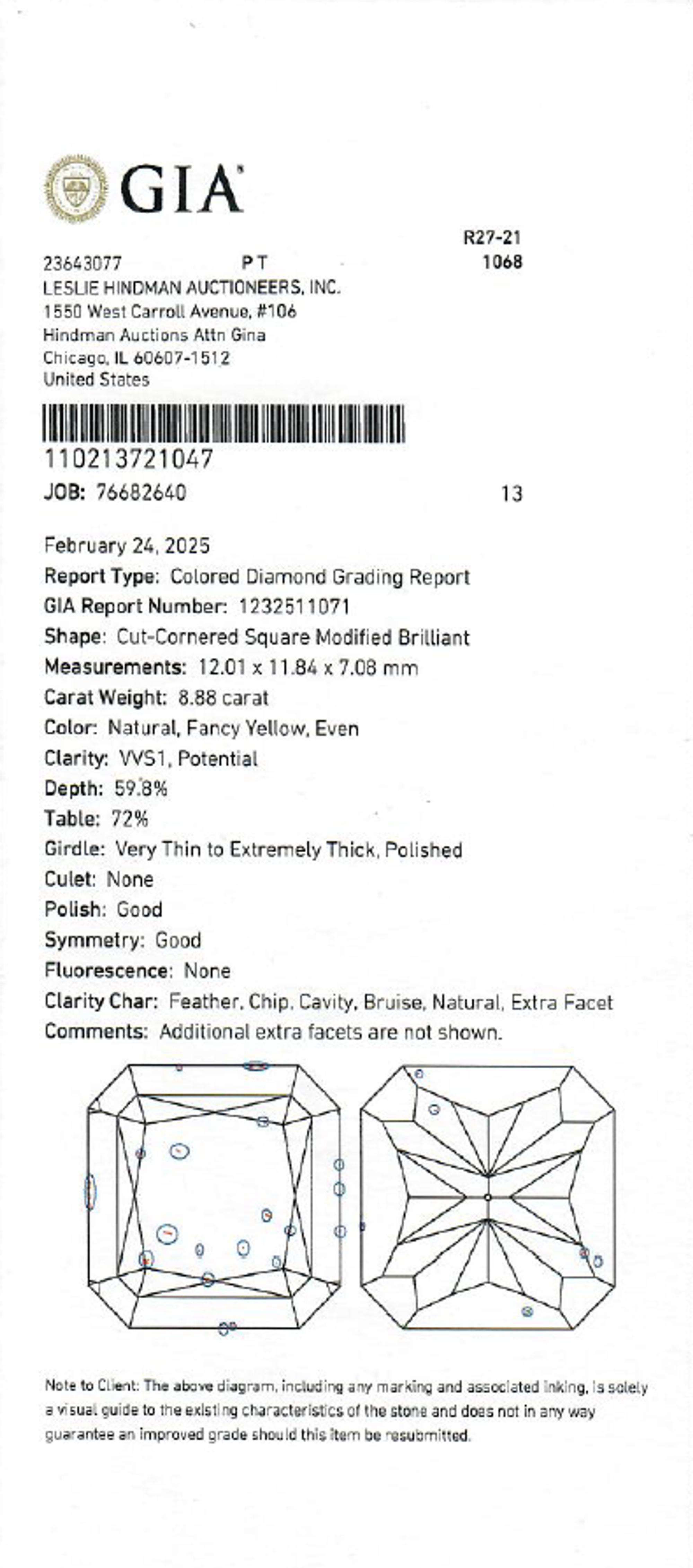 FANCY YELLOW DIAMOND RING