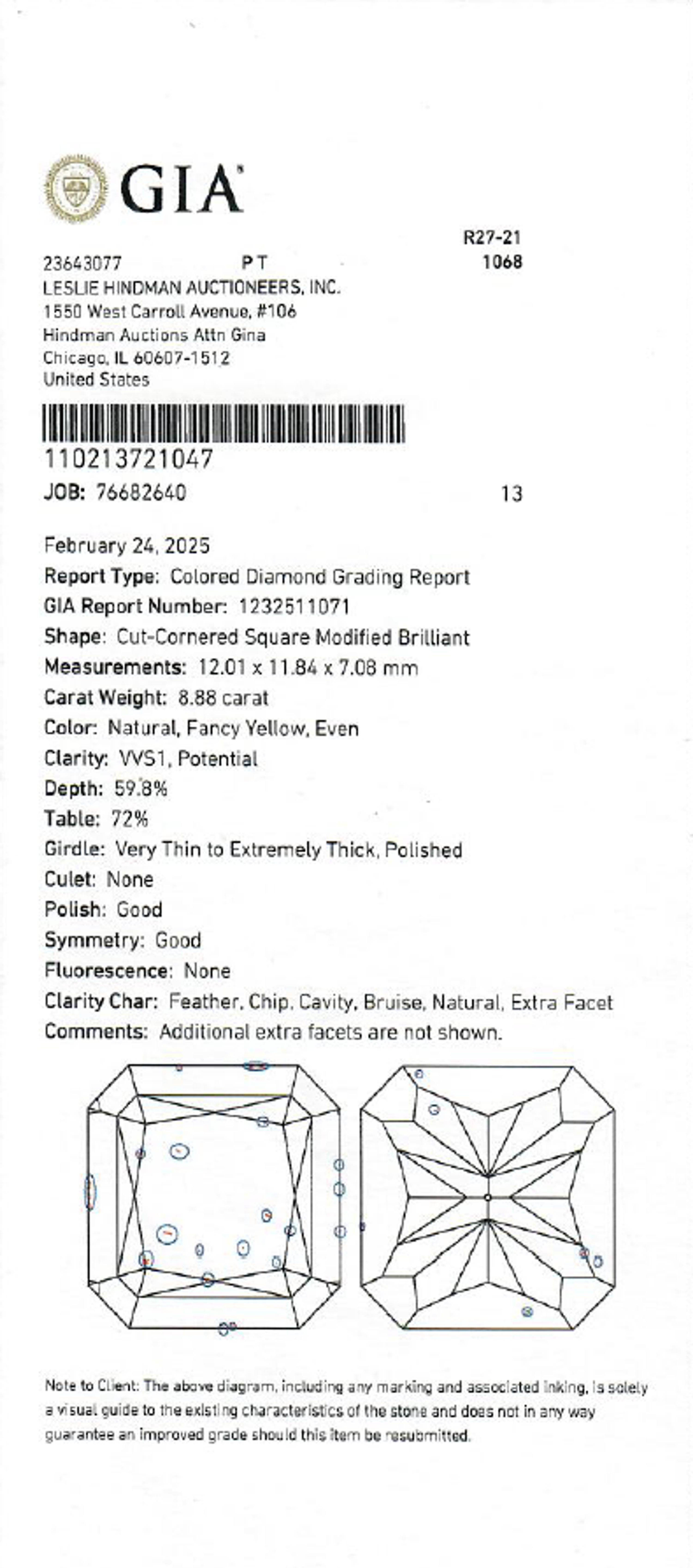FANCY YELLOW DIAMOND RING