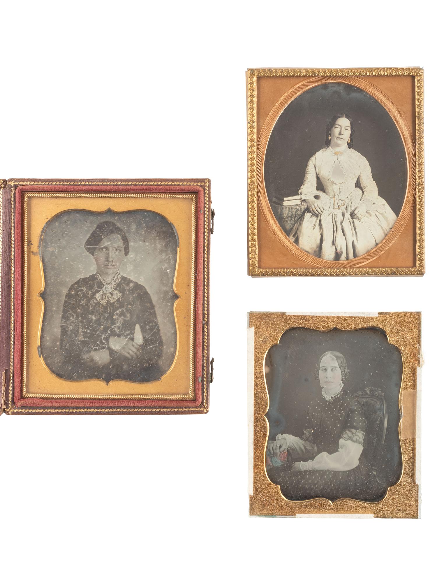 [EARLY PHOTOGRAPHY]. 23 sixth plate daguerreotypes of women with severe or unpleasant expressions, incl. VAN LOAN and BOGARDUS examples.
