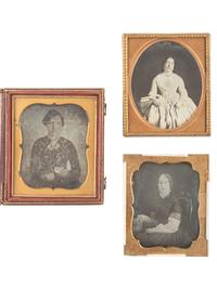 [EARLY PHOTOGRAPHY]. 23 sixth plate daguerreotypes of women with severe or unpleasant expressions, incl. VAN LOAN and BOGARDUS examples.