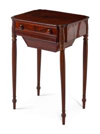 An American Mahogany Sewing Table