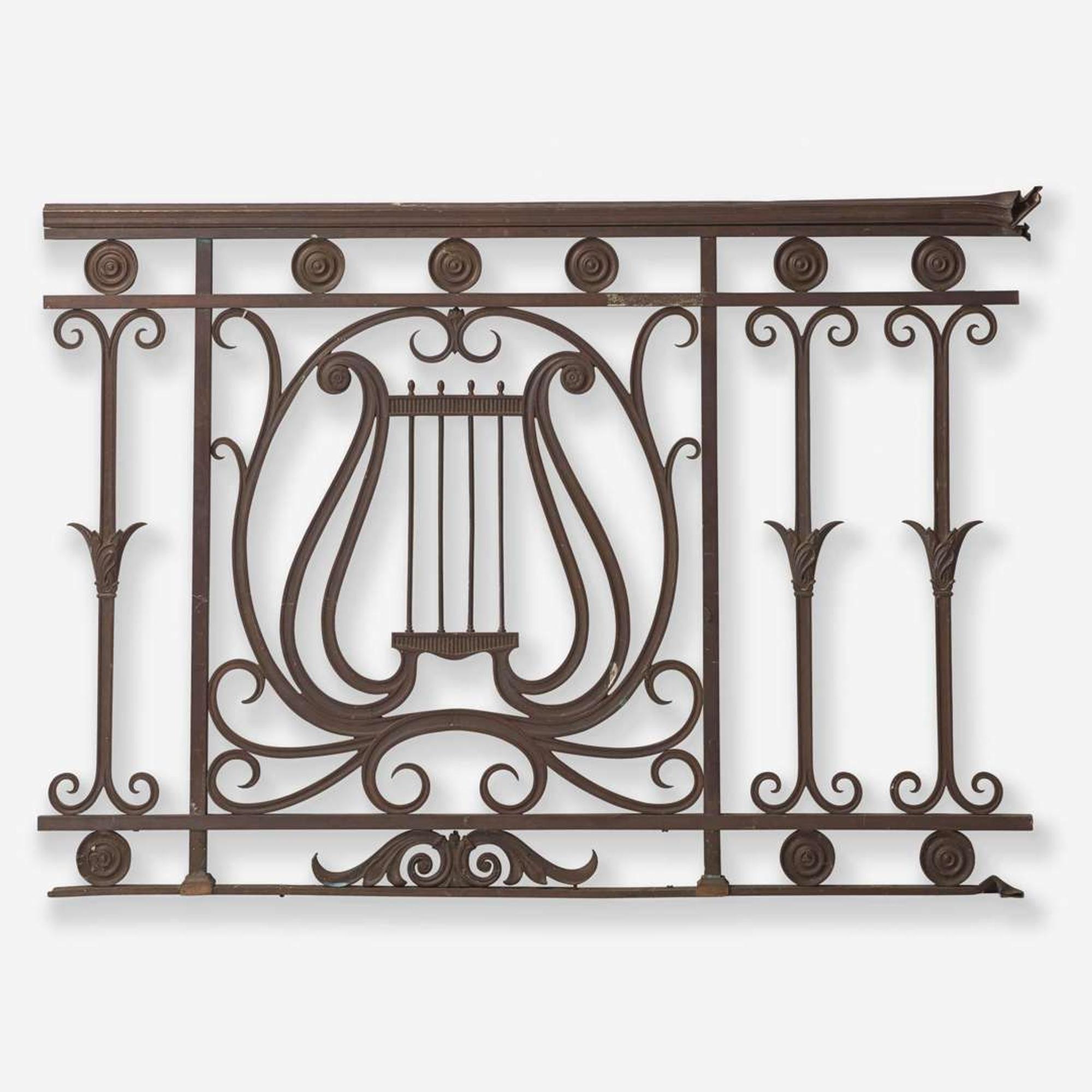 A Neoclassical bronze balustrade late 19th / early 20th century