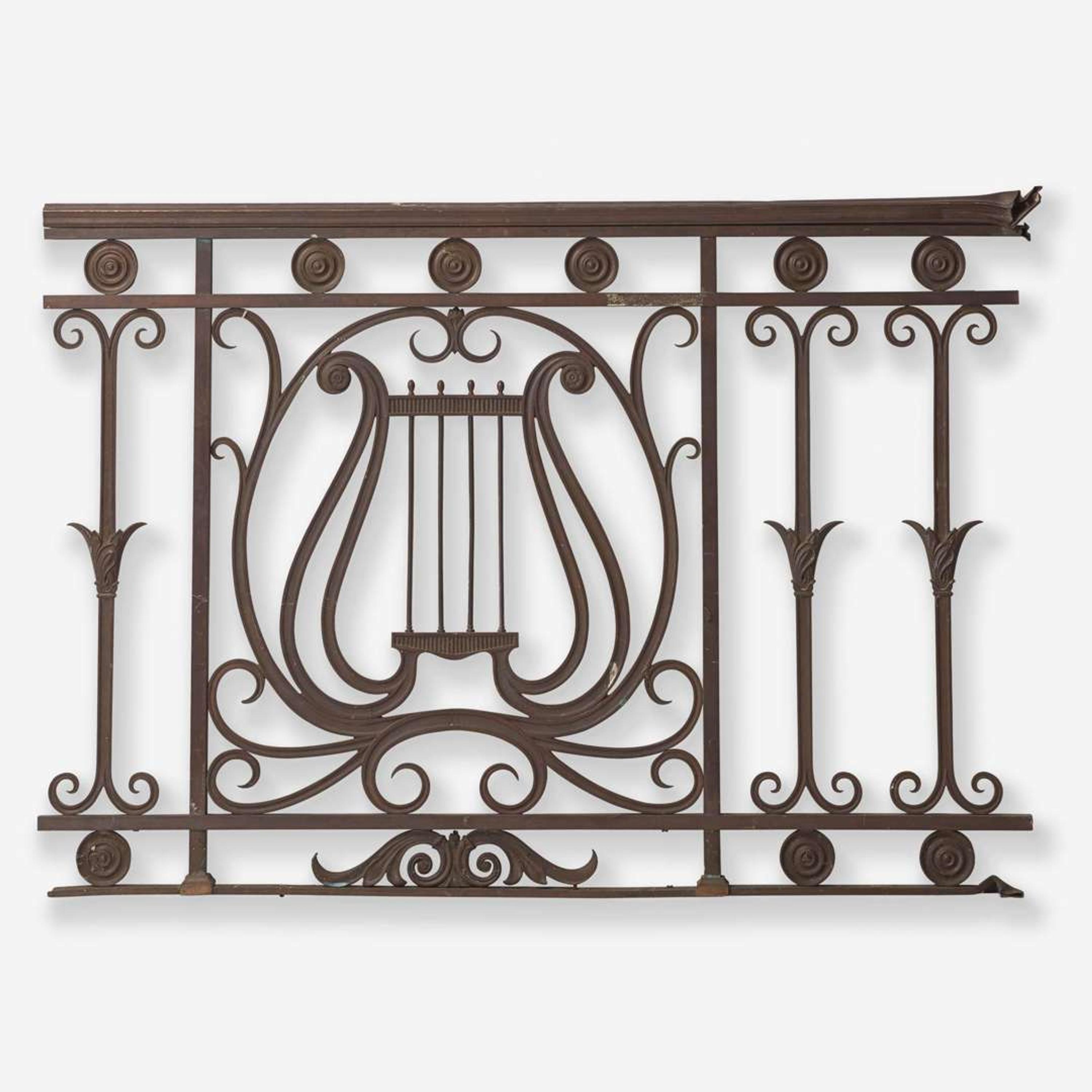 A Neoclassical bronze balustrade late 19th / early 20th century