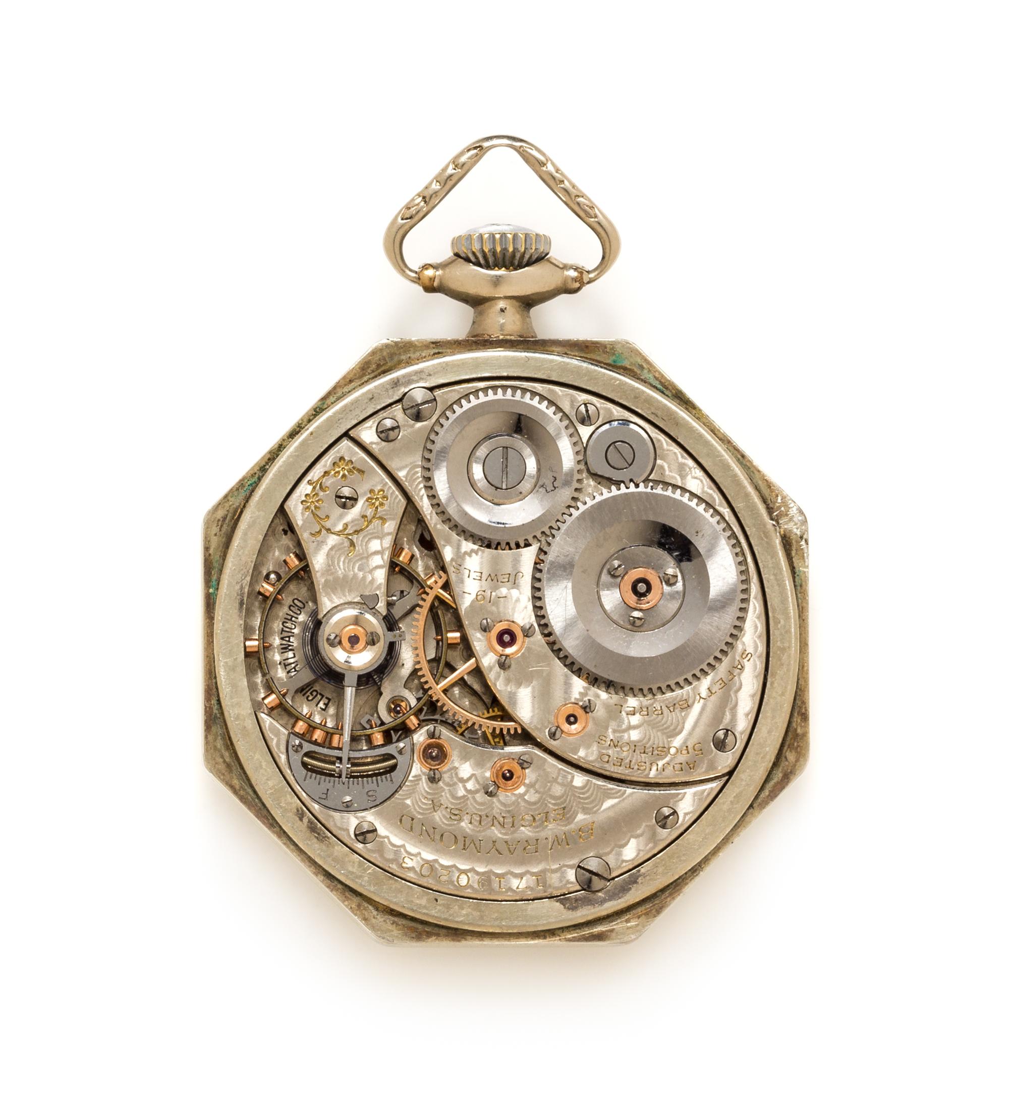 A Gold Filled Open Face Pocket Watch, Elgin, Circa 1913, 38.90 dwts.