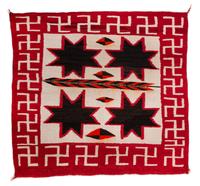 Navajo Regional Rug with Whirling Logs