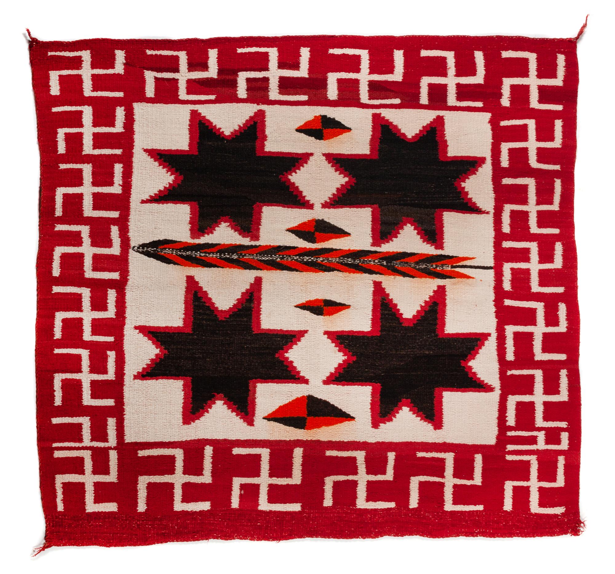 Navajo Regional Rug with Whirling Logs