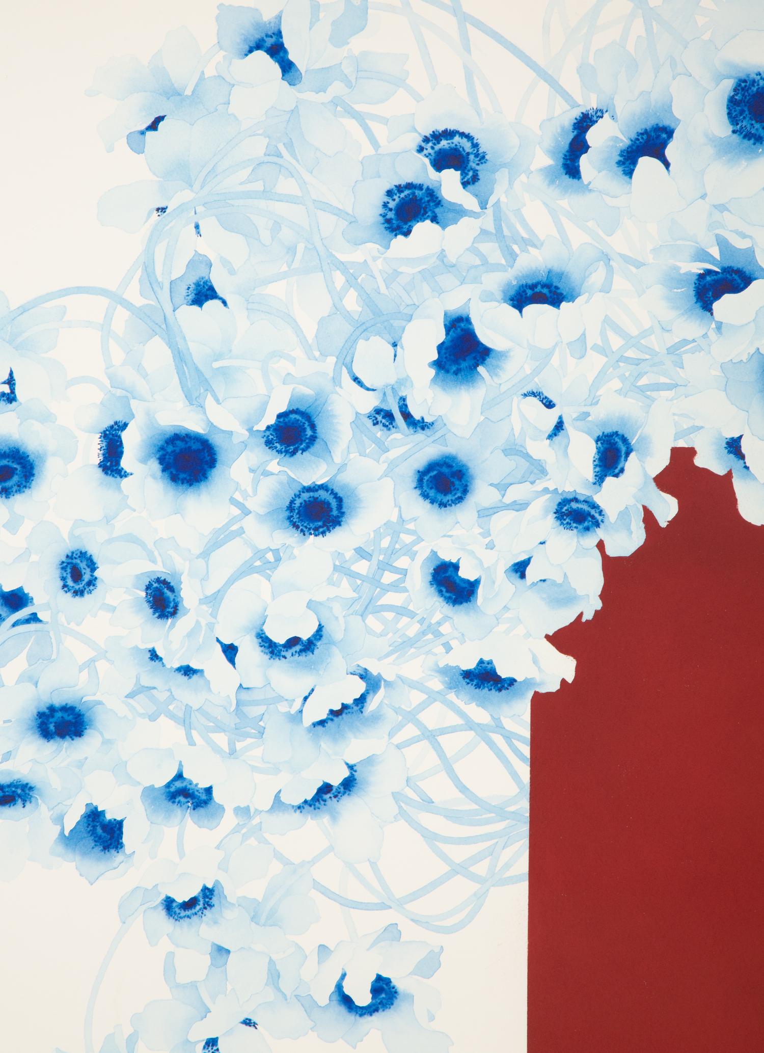 Duet for Red and Blue , 2011 (two works)