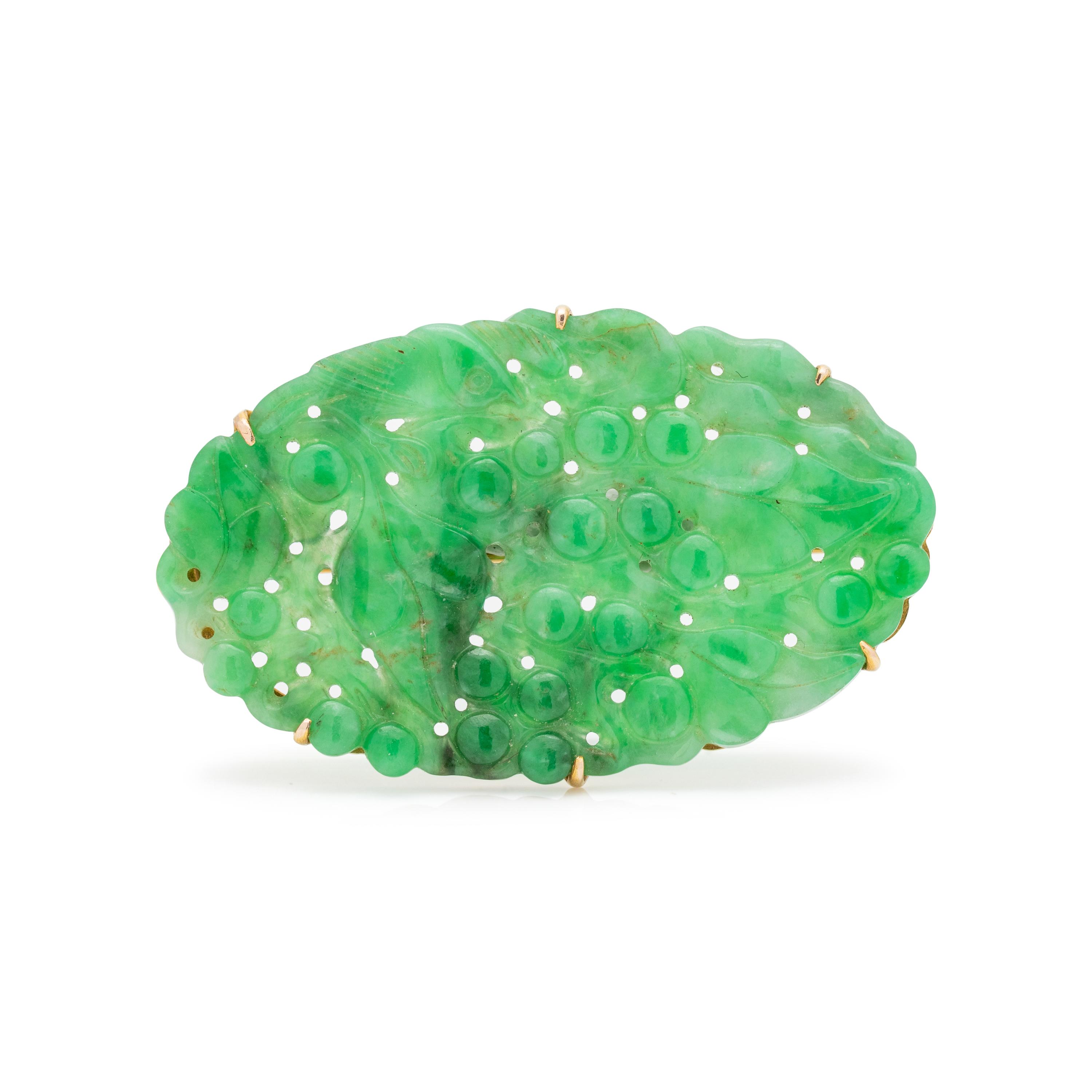 JADE BROOCH