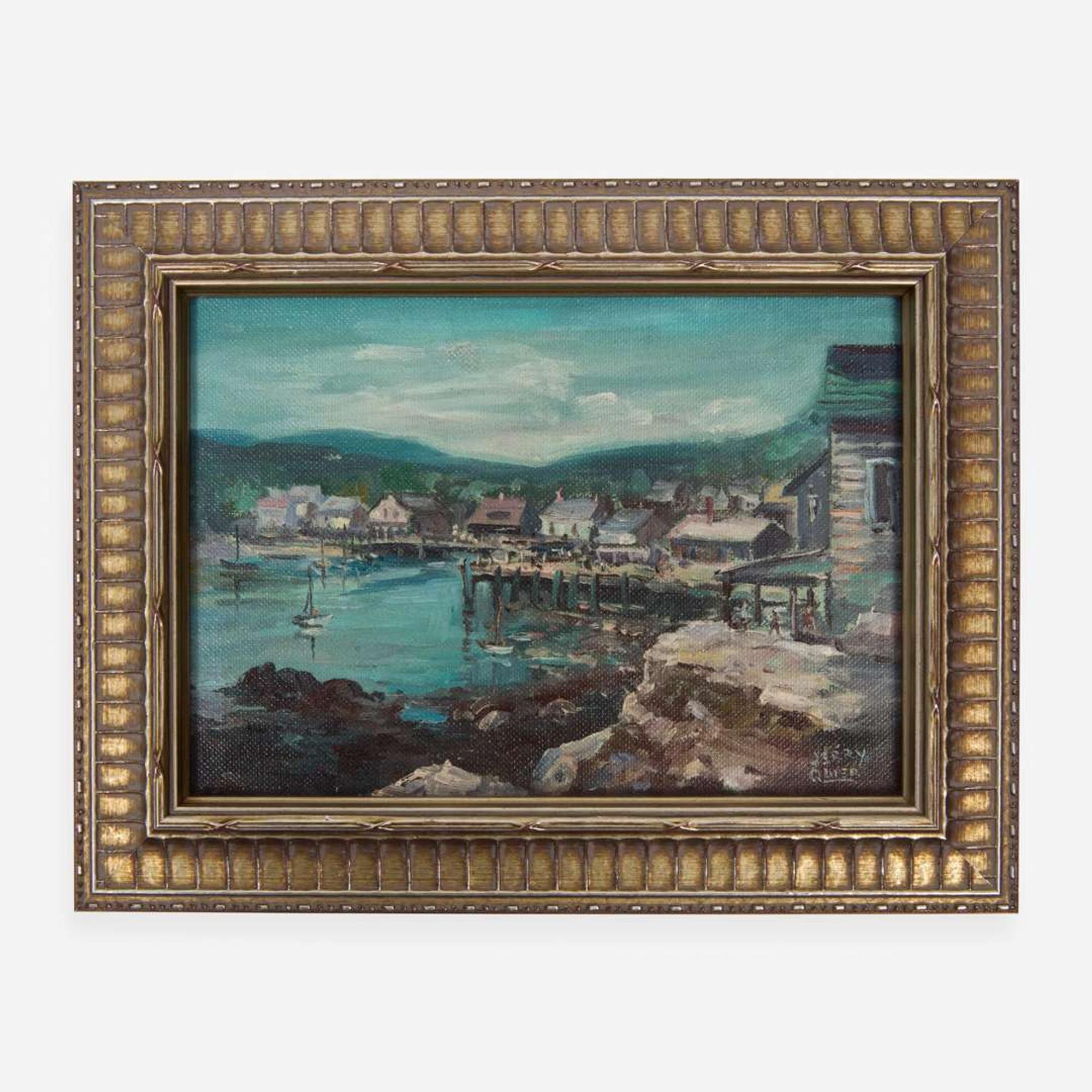 Jerry Quier (American, 20th Century) Coastal Basin, Near Rockport, MA