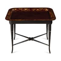 An English Papier Mache Tray Table