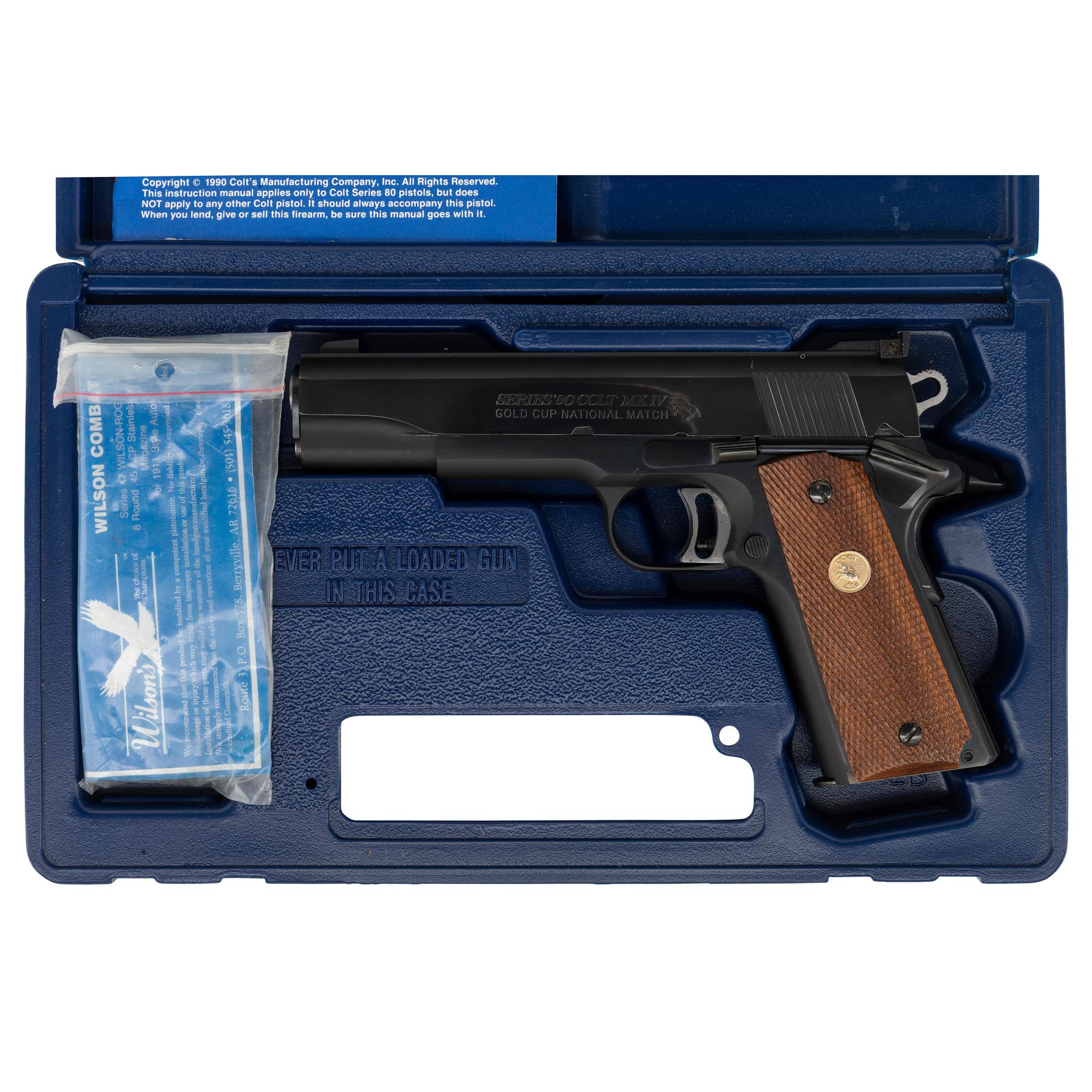 *Colt MK IV Series '80 Gold Cup National Match in Box with Accessories