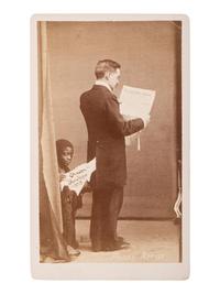 [AFRICAN AMERICANA - EARLY PHOTOGRAPHY]. Happy New Year 1878 . N.p.: Pratt, 1878.