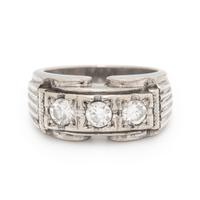 Diamond and White Gold Ring