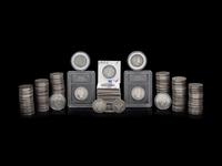 A Large Collection of Barber 50c Coins
