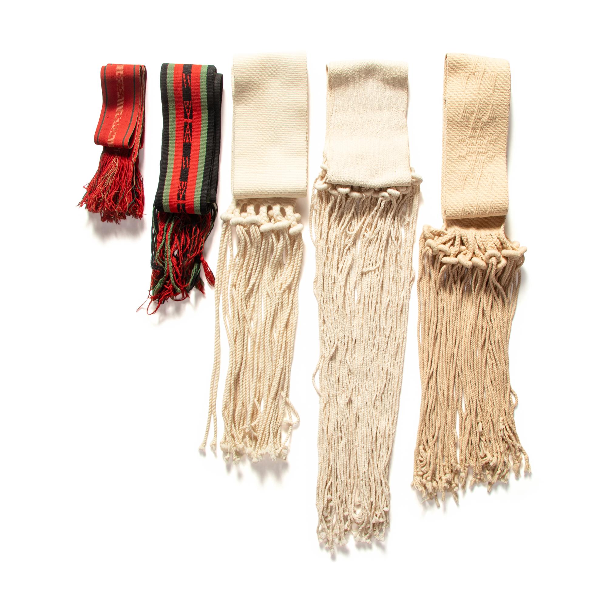 Collection of Pueblo Sashes and Garters