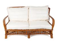 A Contemporary Rattan Settee — 20TH CENTURY