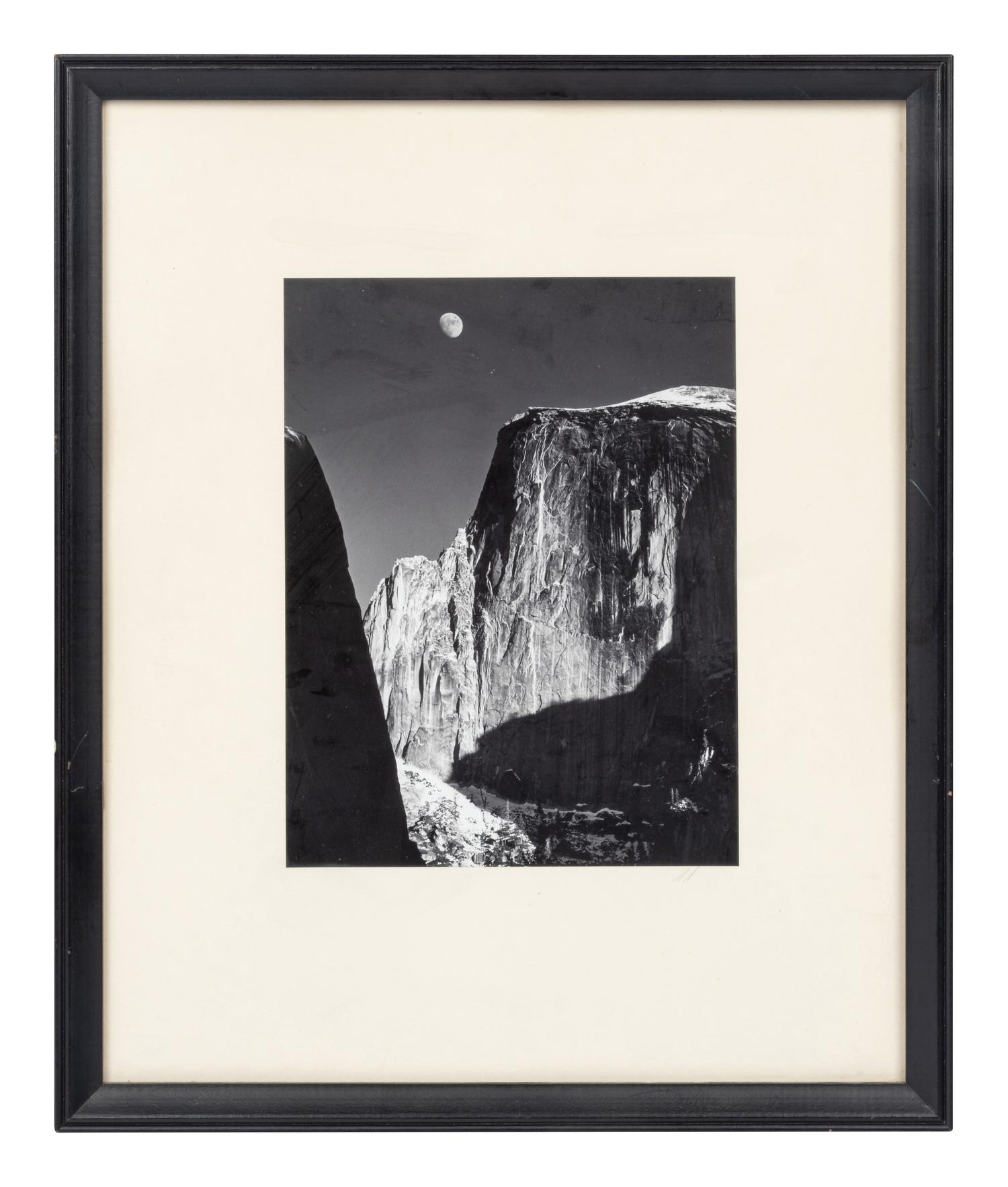 Ansel Adams (1902-1984) Moon and Half Dome, Yosemite National Park, 1960