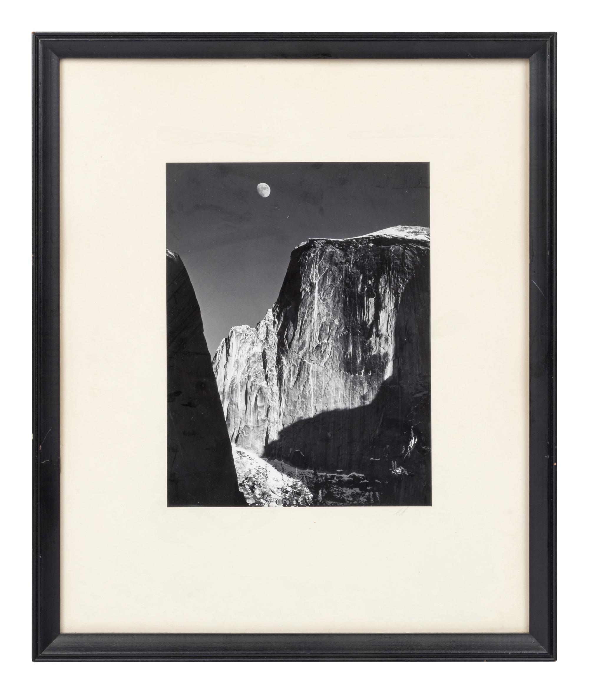 Ansel Adams (1902-1984) Moon and Half Dome, Yosemite National Park, 1960