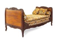 A French Provincial Walnut Daybed