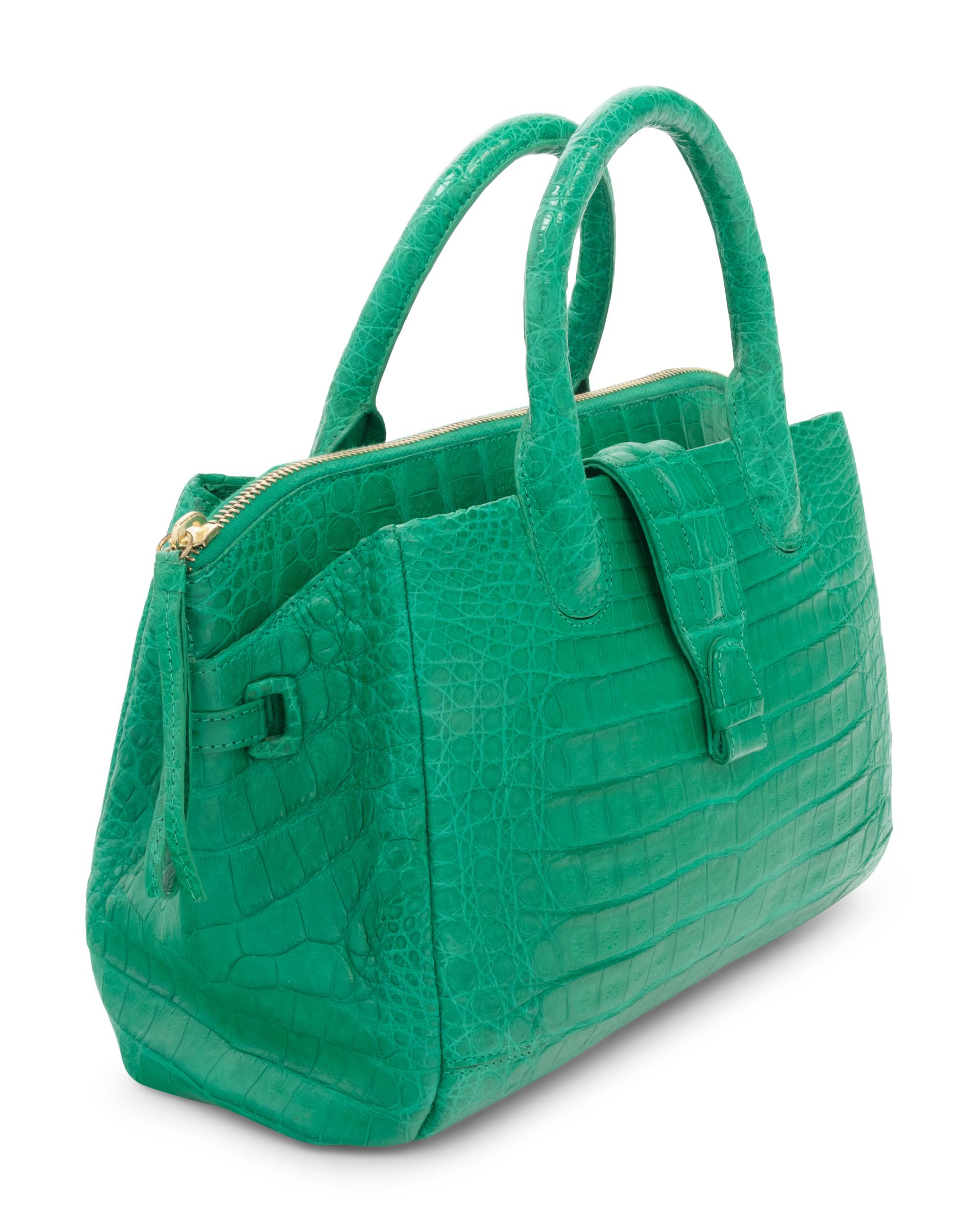 Nancy Gonzalez Crocodile Hand Bag