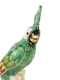 A Pair of Mottahedeh Porcelain Cockatoos