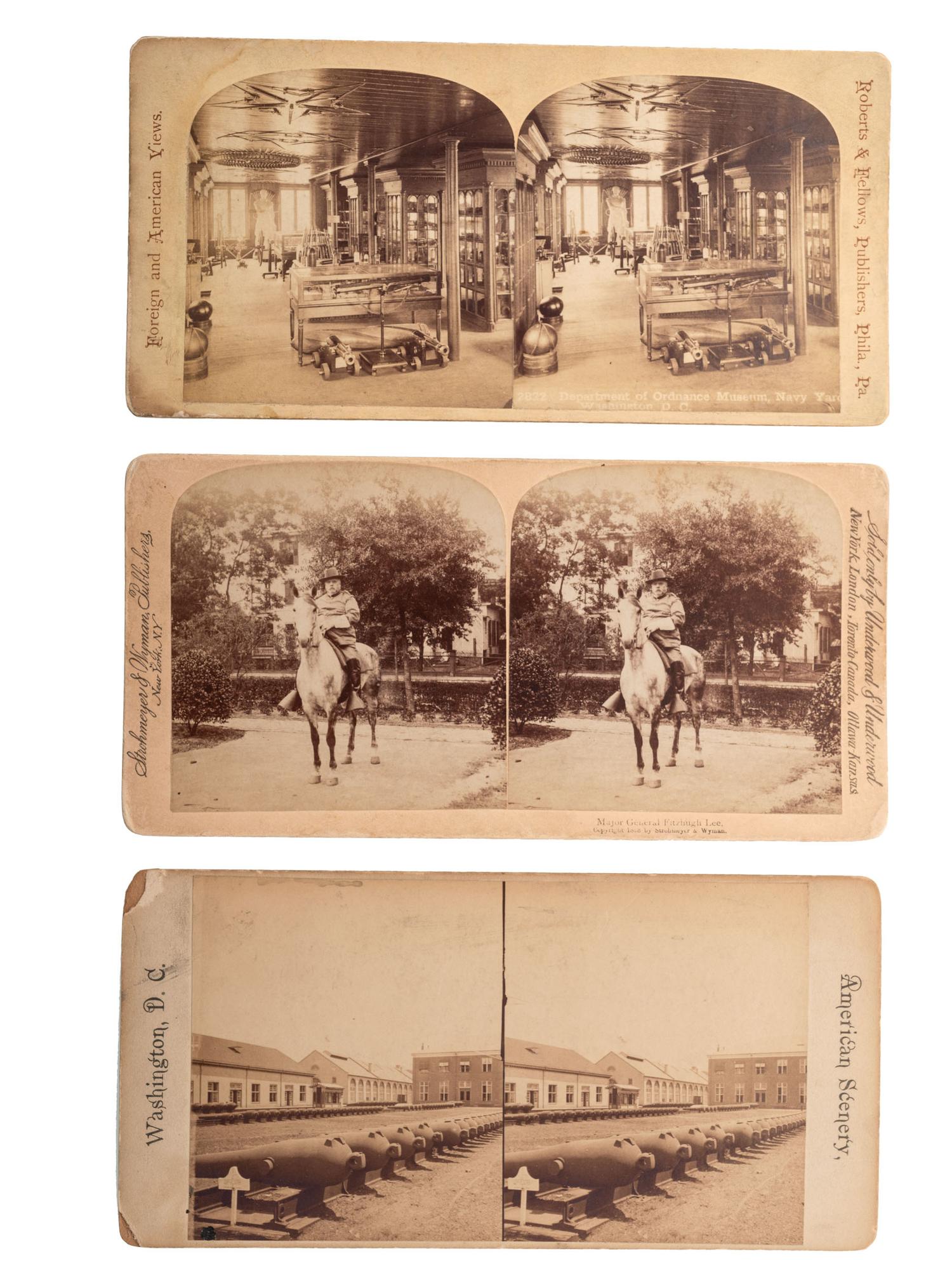 [CIVIL WAR]. A group of 25 stereoviews, highlighted by images of the US Navy Yard, Washington, DC, incl. monitors, and cannon, and views of St. Augustine, Florida.