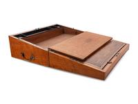 A Late George III Fan-Inlaid and Banded Satinwood Writing Slope