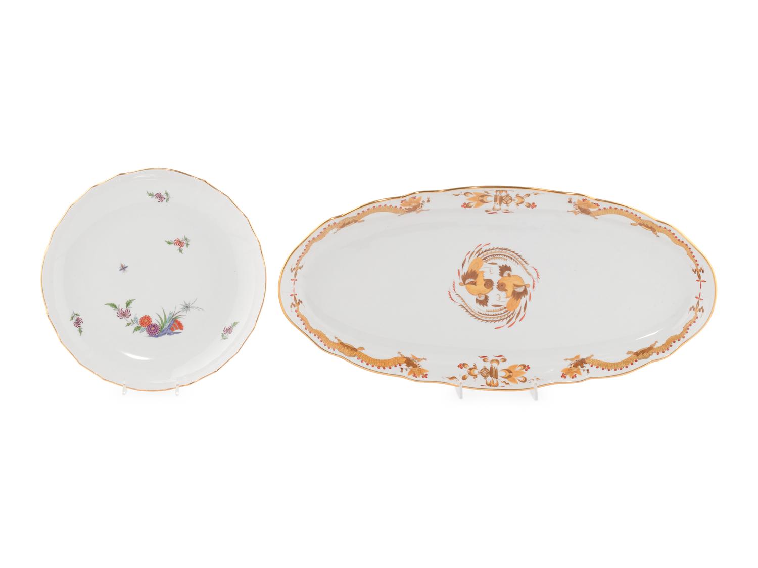 A Meissen Porcelain Fish Platter and Serving Dish