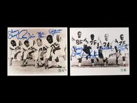 A Group of Two Los Angeles Rams Fearsome Foursome Signed Autograph Photos (Beckett Authentication Services BAS Certified),