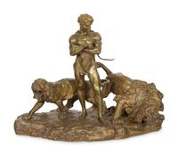 Lion Tamer with Two Lions
