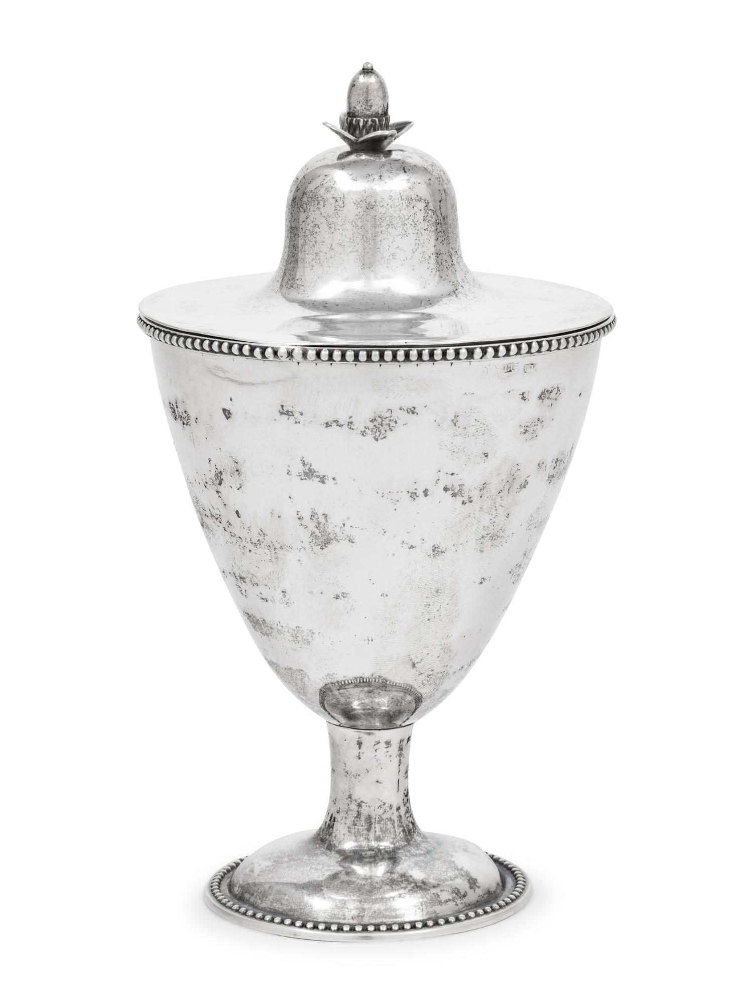 An American Silver Covered Sugar Urn