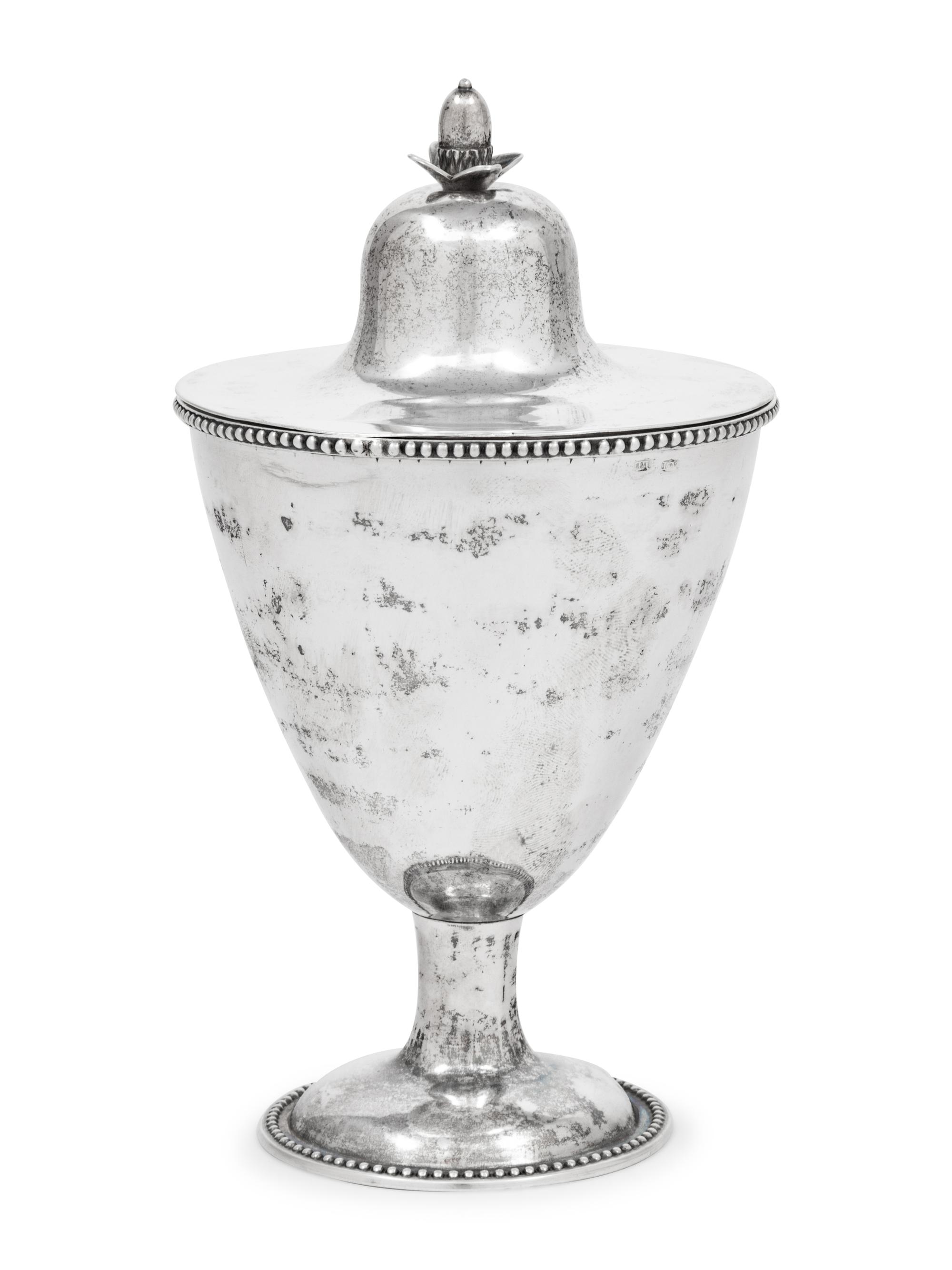 An American Silver Covered Sugar Urn