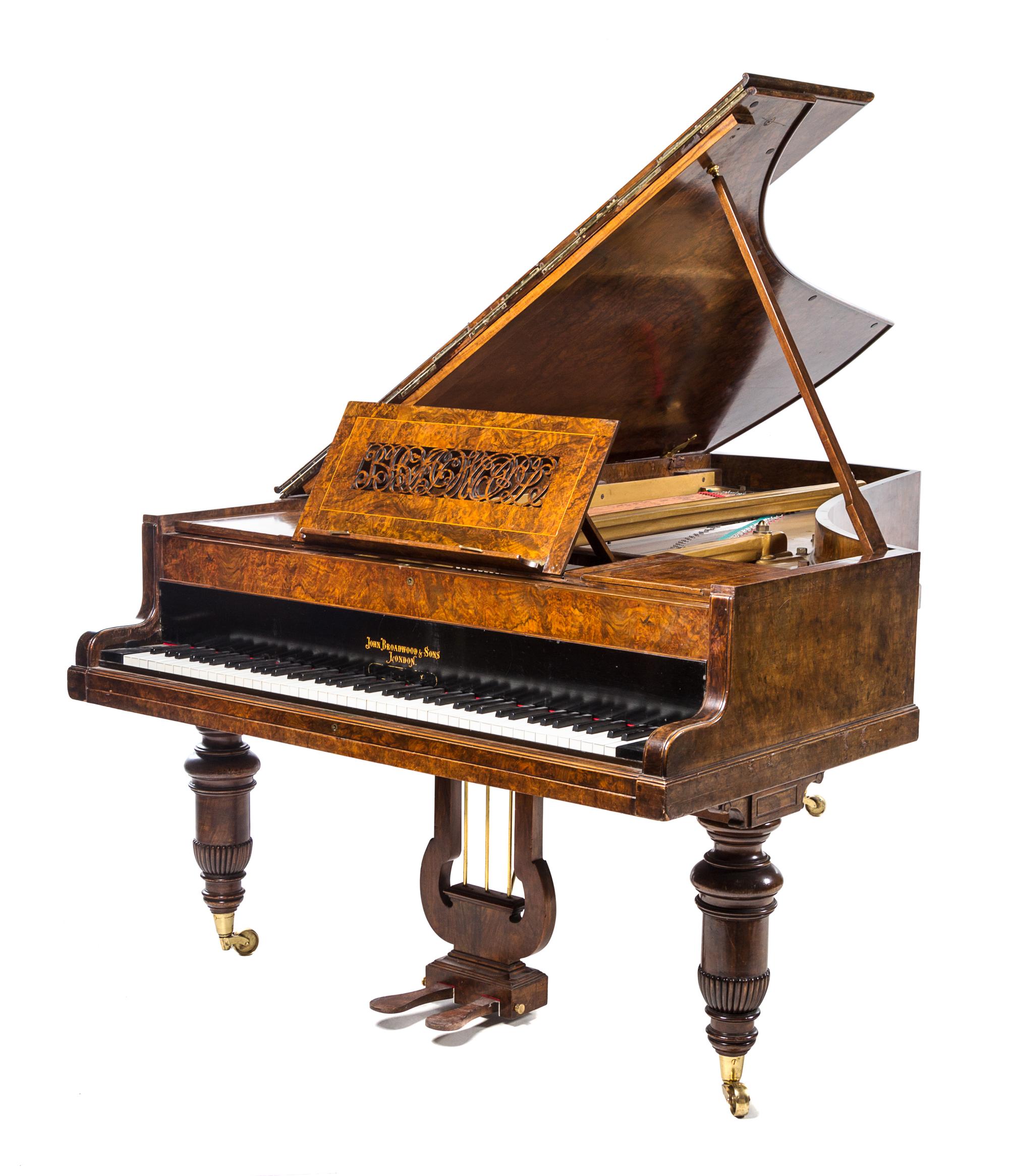 A Broadwood & Sons Grand Piano Length of case 89 inches. — SERIAL NUMBER 44055